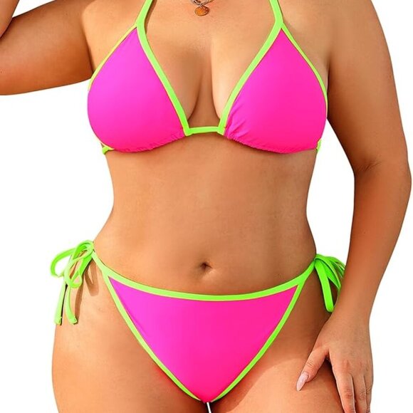 Swimsuits with Tie Side Bottom - Picture 1 of 5